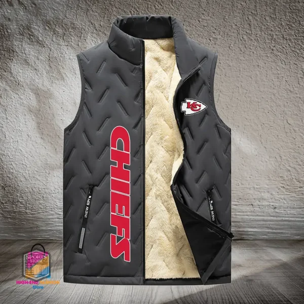 Kansas City Chiefs Lined Outdoor Sports Business Vest PURVETA175 - Image 2
