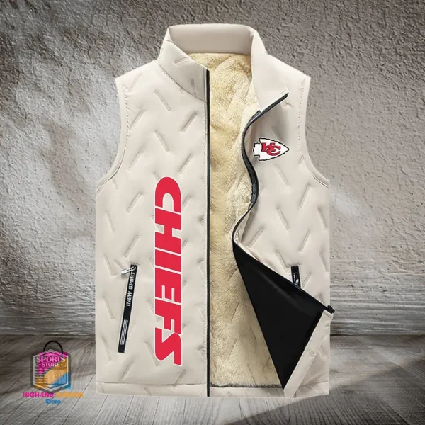 Kansas City Chiefs Lined Outdoor Sports Business Vest PURVETA175