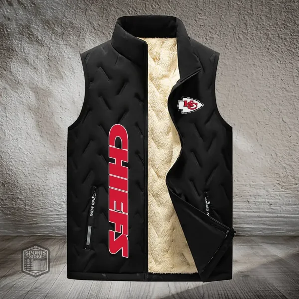 Kansas City Chiefs Lined Outdoor Sports Business Vest PURVETA175 - Image 3