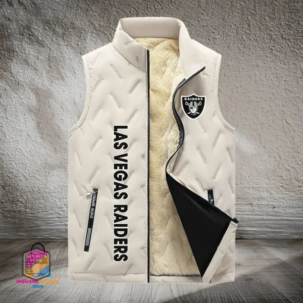 Las Vegas Raiders Lined Outdoor Sports Business Vest PURVETA176 - Image 2