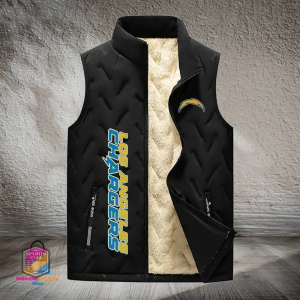 Los Angeles Chargers Lined Outdoor Sports Business Vest PURVETA177 - Image 3