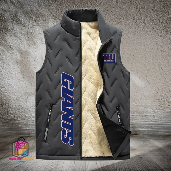 New York Giants Lined Outdoor Sports Business Vest PURVETA183