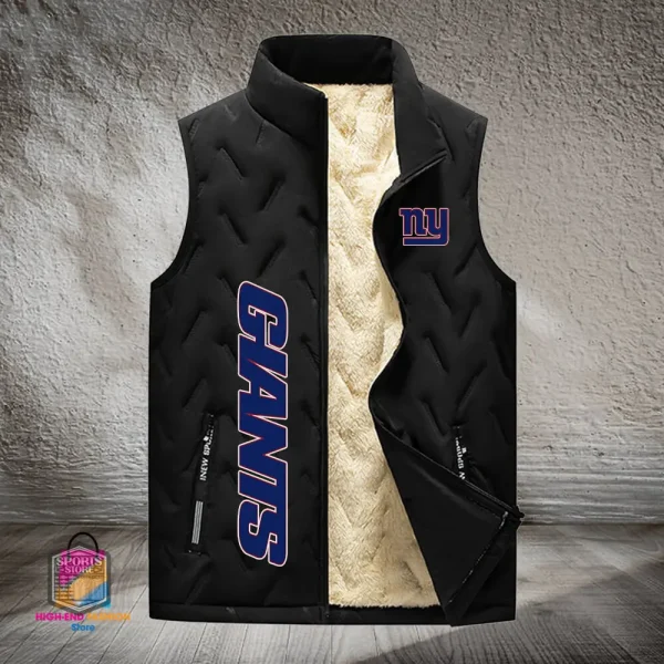 New York Giants Lined Outdoor Sports Business Vest PURVETA183 - Image 3
