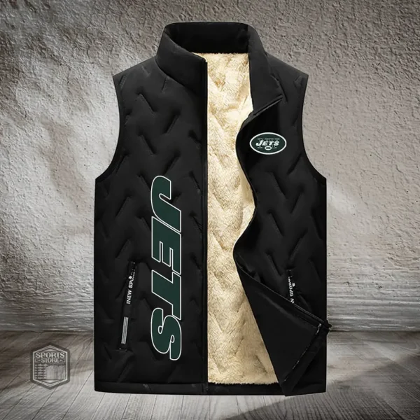 New York Jets Lined Outdoor Sports Business Vest PURVETA184 - Image 3