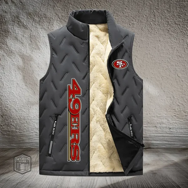 San Francisco 49ers Lined Outdoor Sports Business Vest PURVETA187