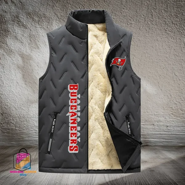 Tampa Bay Buccaneers Lined Outdoor Sports Business Vest PURVETA189