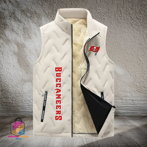 Tampa Bay Buccaneers Lined Outdoor Sports Business Vest PURVETA189 - Image 2