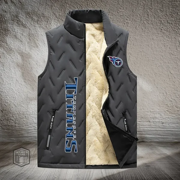 Tennessee Titans Lined Outdoor Sports Business Vest PURVETA190
