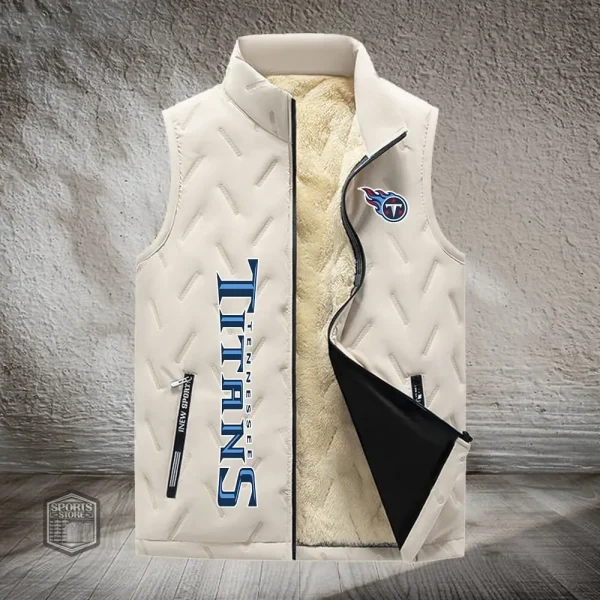 Tennessee Titans Lined Outdoor Sports Business Vest PURVETA190 - Image 2
