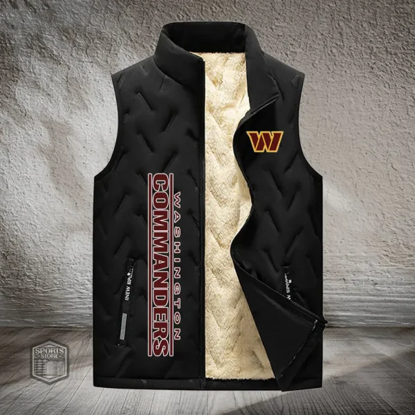 Washington Commanders Lined Outdoor Sports Business Vest PURVETA191 - Image 3