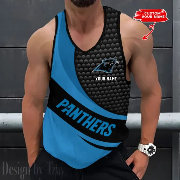 Carolina Panthers 3D Printed Sleeveless Sport Tank Top Shirt New Style 2025 AZTTS207