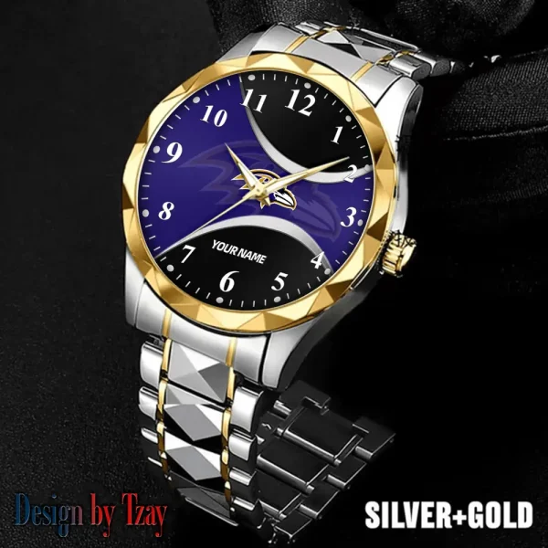 Baltimore Ravens Luxury Automatic Stainless Steel Business Waterproof Watches For Men's 2025 SPTDMW901 - Image 3