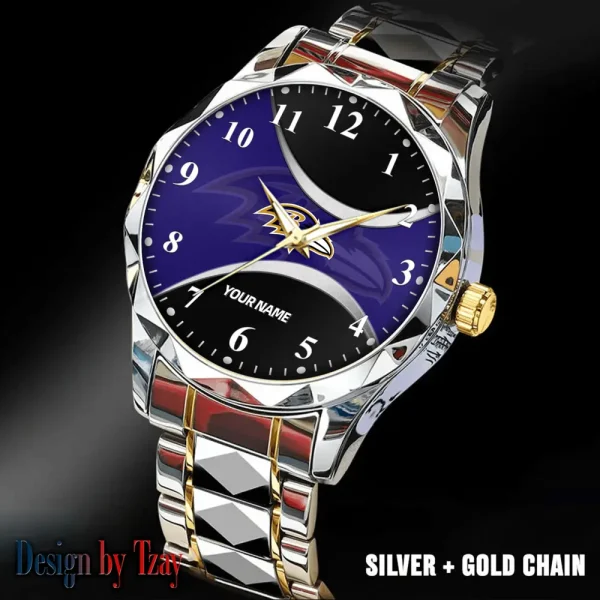 Baltimore Ravens Luxury Automatic Stainless Steel Business Waterproof Watches For Men's 2025 SPTDMW901 - Image 5