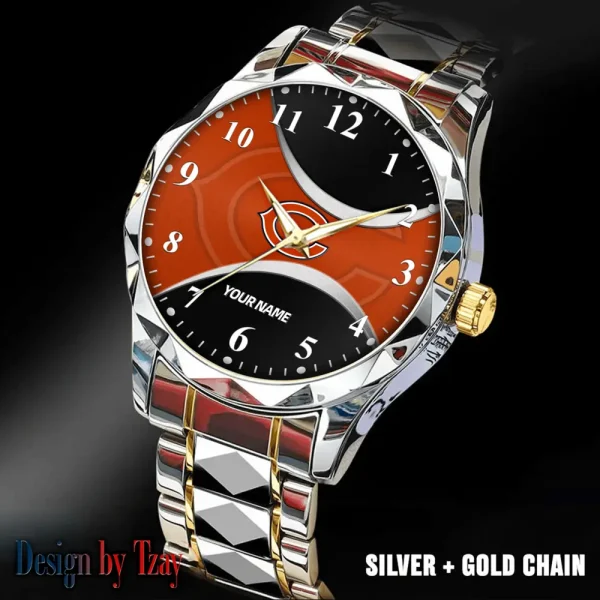 Chicago Bears Luxury Automatic Stainless Steel Business Waterproof Watches For Men's 2025 SPTDMW904 - Image 2