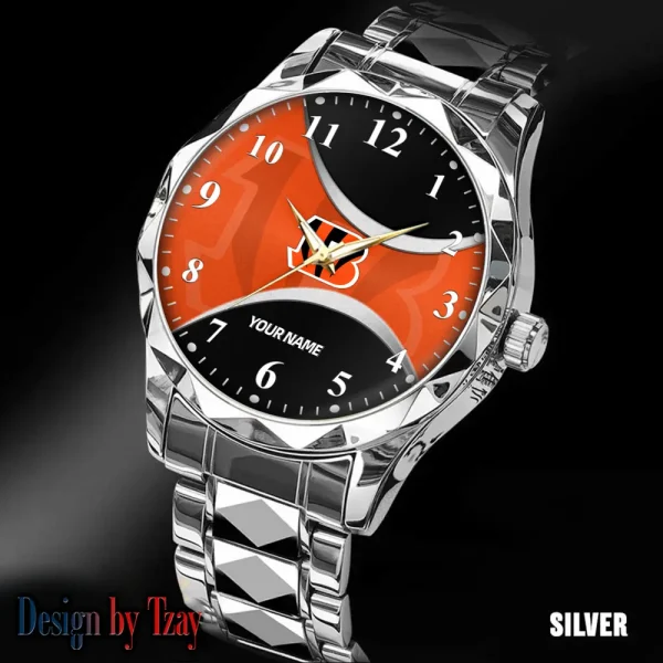 Cincinnati Bengals Luxury Automatic Stainless Steel Business Waterproof Watches For Men's 2025 SPTDMW905 - Image 3