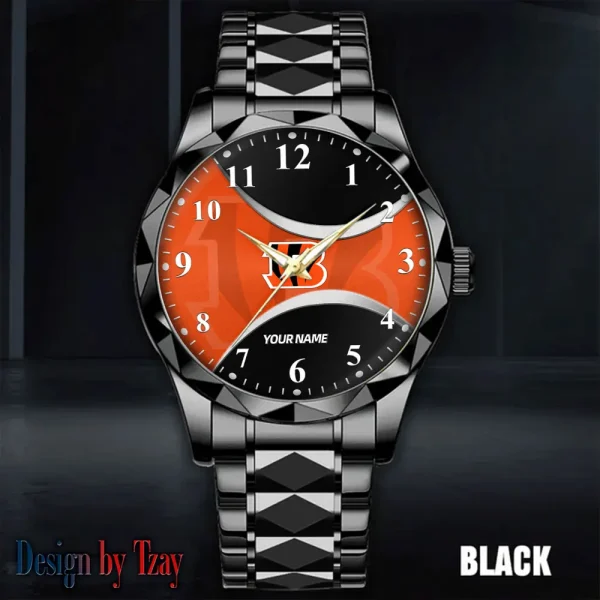 Cincinnati Bengals Luxury Automatic Stainless Steel Business Waterproof Watches For Men's 2025 SPTDMW905 - Image 5