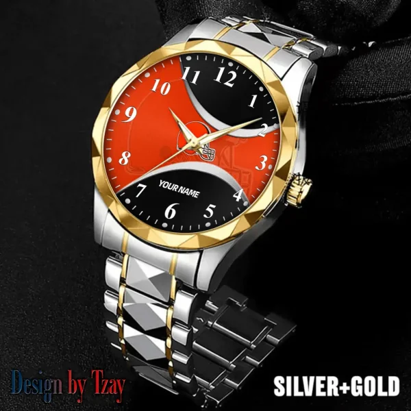 Cleveland Browns Luxury Automatic Stainless Steel Business Waterproof Watches For Men's 2025 SPTDMW906