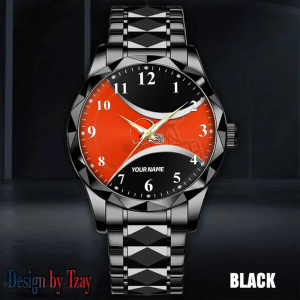 Cleveland Browns Luxury Automatic Stainless Steel Business Waterproof Watches For Men's 2025 SPTDMW906 - Image 5