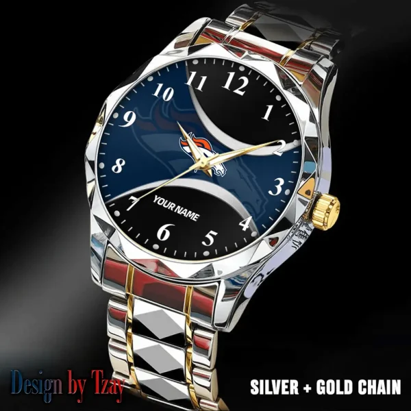 Denver Broncos Luxury Automatic Stainless Steel Business Waterproof Watches For Men's 2025 SPTDMW908 - Image 4