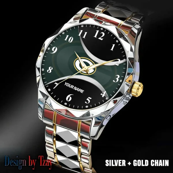 Green Bay Packers Luxury Automatic Stainless Steel Business Waterproof Watches For Men's 2025 SPTDMW910 - Image 4