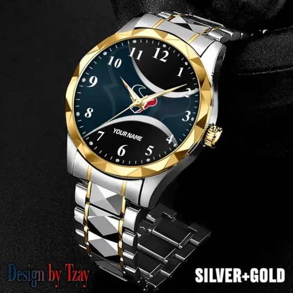 Houston Texans Luxury Automatic Stainless Steel Business Waterproof Watches For Men's 2025 SPTDMW911 - Image 3