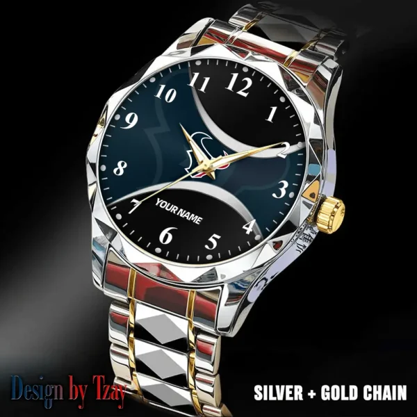 Houston Texans Luxury Automatic Stainless Steel Business Waterproof Watches For Men's 2025 SPTDMW911 - Image 5