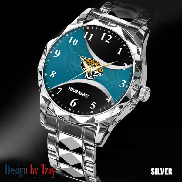 Jacksonville Jaguars Luxury Automatic Stainless Steel Business Waterproof Watches For Men's 2025 SPTDMW913 - Image 5