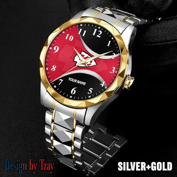 Kansas City Chiefs Luxury Automatic Stainless Steel Business Waterproof Watches For Men's 2025 SPTDMW914 - Image 2