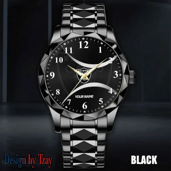 Las Vegas Raiders Luxury Automatic Stainless Steel Business Waterproof Watches For Men's 2025 SPTDMW915 - Image 2