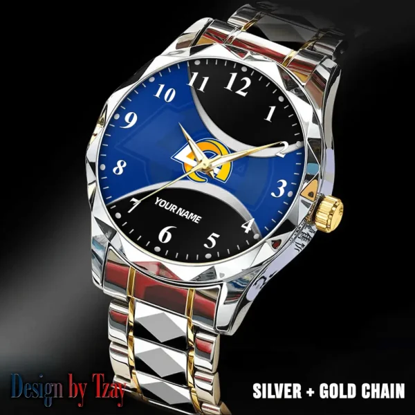 Los Angeles Rams Luxury Automatic Stainless Steel Business Waterproof Watches For Men's 2025 SPTDMW917 - Image 3