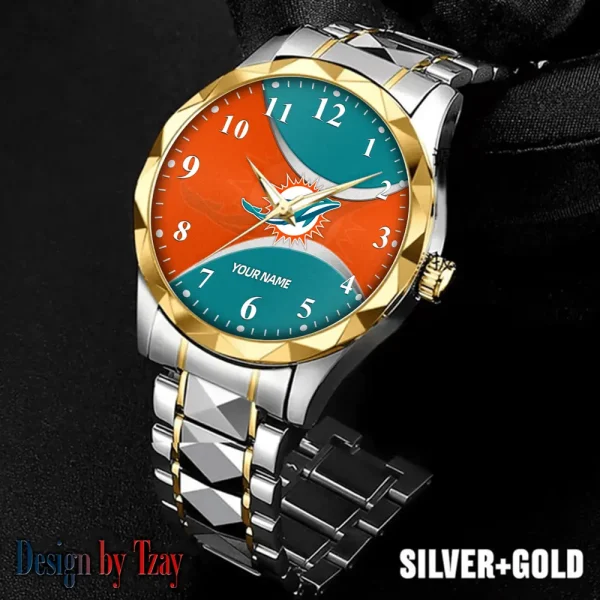 Miami Dolphins Luxury Automatic Stainless Steel Business Waterproof Watches For Men's 2025 SPTDMW918