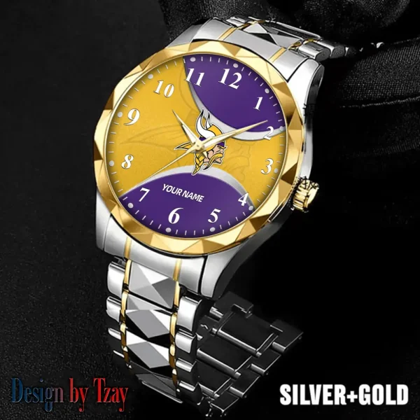 Minnesota Vikings Luxury Automatic Stainless Steel Business Waterproof Watches For Men's 2025 SPTDMW919 - Image 3