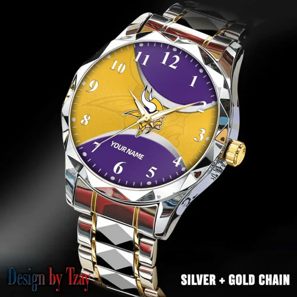 Minnesota Vikings Luxury Automatic Stainless Steel Business Waterproof Watches For Men's 2025 SPTDMW919 - Image 4