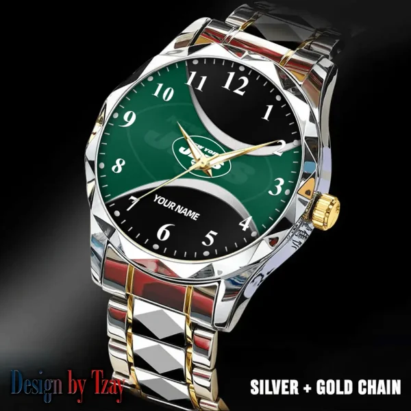 New York Jets Luxury Automatic Stainless Steel Business Waterproof Watches For Men's 2025 SPTDMW923 - Image 5