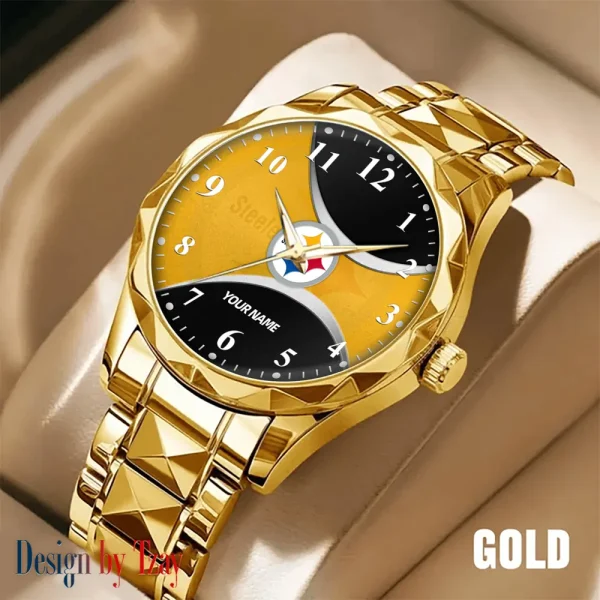Pittsburgh Steelers Luxury Automatic Stainless Steel Business Waterproof Watches For Men's 2025 SPTDMW925 - Image 2