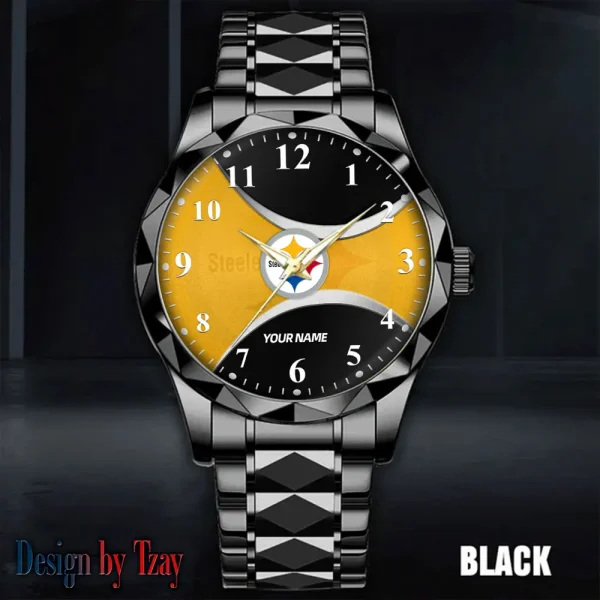 Pittsburgh Steelers Luxury Automatic Stainless Steel Business Waterproof Watches For Men's 2025 SPTDMW925 - Image 3