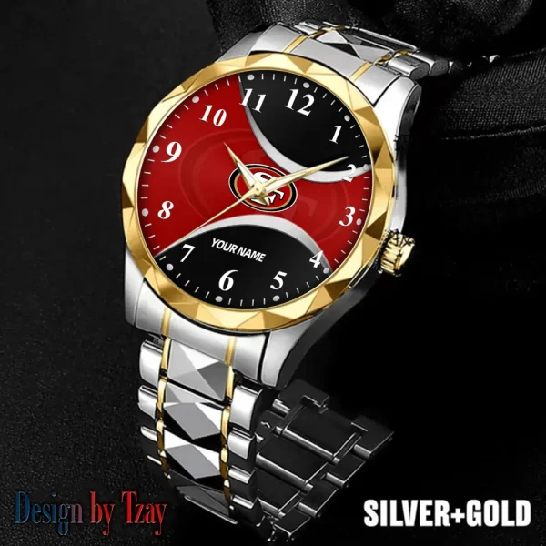 San Francisco 49ers Luxury Automatic Stainless Steel Business Waterproof Watches For Men's 2025 SPTDMW926 - Image 5