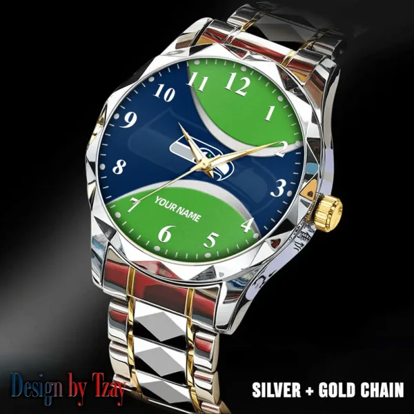 Seattle Seahawks Luxury Automatic Stainless Steel Business Waterproof Watches For Men's 2025 SPTDMW927 - Image 3