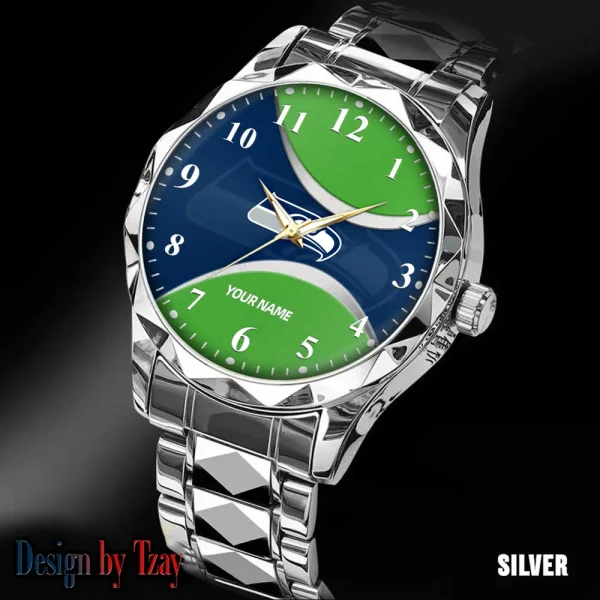 Seattle Seahawks Luxury Automatic Stainless Steel Business Waterproof Watches For Men's 2025 SPTDMW927 - Image 5