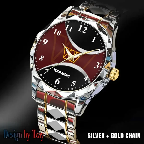 Washington Commanders Luxury Automatic Stainless Steel Business Waterproof Watches For Men's 2025 SPTDMW928 - Image 2