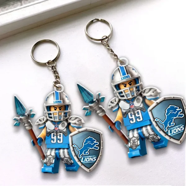 Detroit Lions Football Team US Special Acrylic Keychain Gift For Fan SPTAKC003 - Image 2