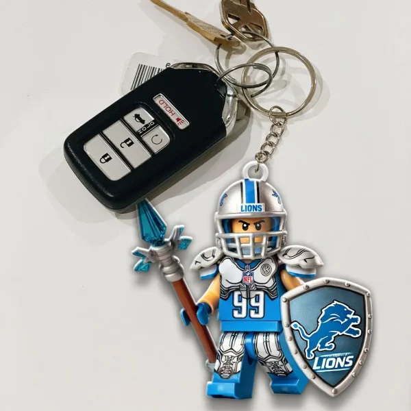 Detroit Lions Football Team US Special Acrylic Keychain Gift For Fan SPTAKC003 - Image 3
