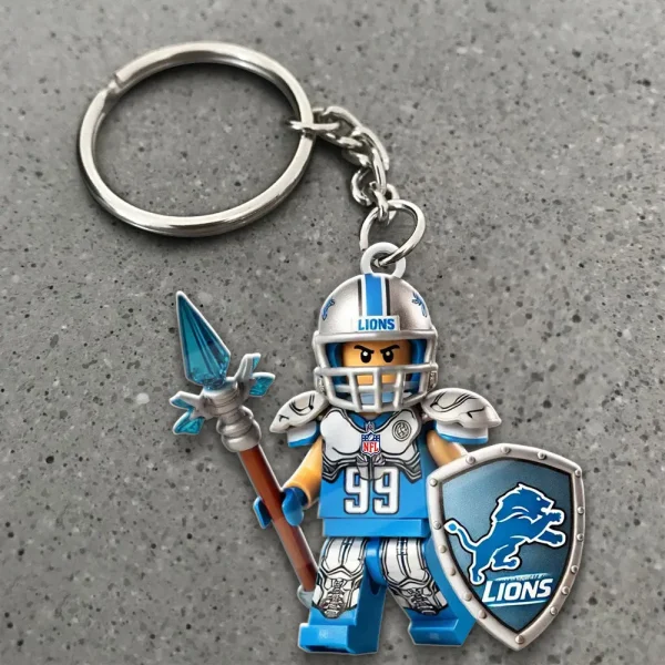 Detroit Lions Football Team US Special Acrylic Keychain Gift For Fan SPTAKC003 - Image 4