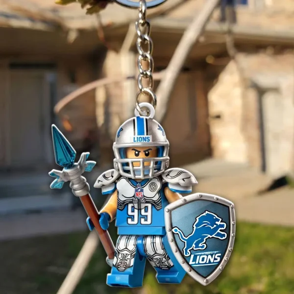 Detroit Lions Football Team US Special Acrylic Keychain Gift For Fan SPTAKC003