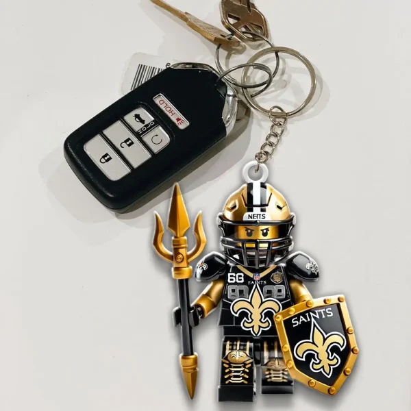 New Orleans Saints Football Team US Special Acrylic Keychain Gift For Fan SPTAKC007 - Image 2