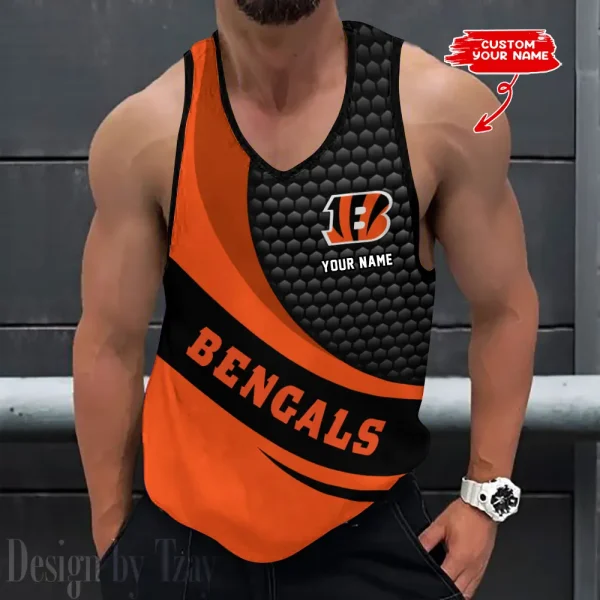 Cincinnati Bengals 3D Printed Sleeveless Sport Tank Top Shirt New Style 2025 AZTTS209