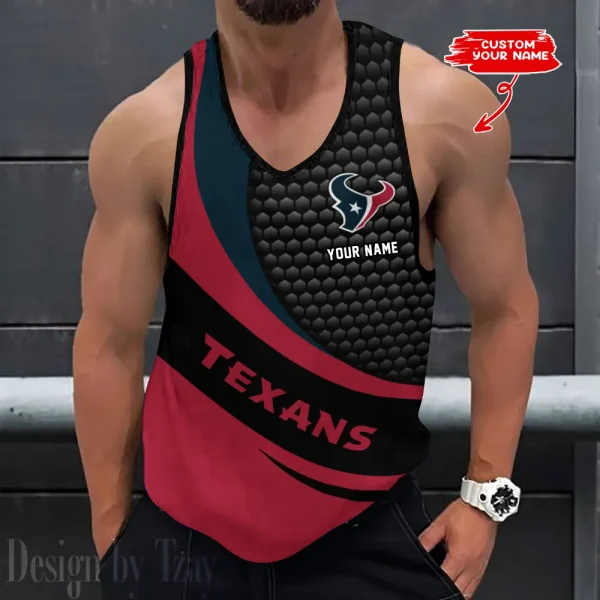Houston Texans 3D Printed Sleeveless Sport Tank Top Shirt New Style 2025 AZTTS215