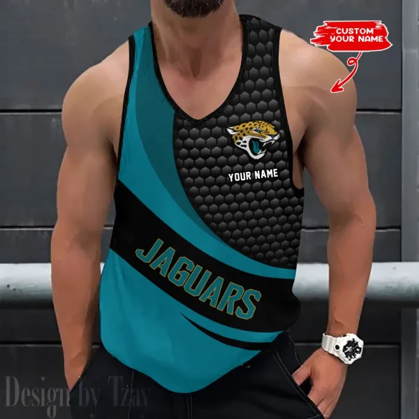 Jacksonville Jaguars 3D Printed Sleeveless Sport Tank Top Shirt New Style 2025 AZTTS217