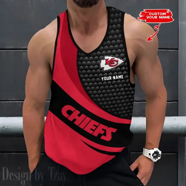 Kansas City Chiefs 3D Printed Sleeveless Sport Tank Top Shirt New Style 2025 AZTTS218