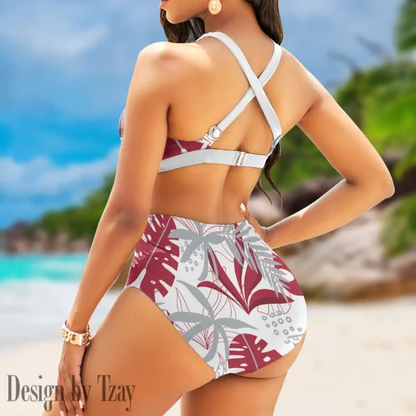 Atlanta Falcons Crossover Strap Bikini Set S9BCCB238 - Image 2
